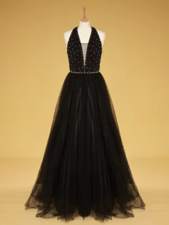 Cauti o Rochie Lunga de Ocazie Deosebita? Descopera Colectia Noua Rochie Lunga Eleganta Ocazie Neagră Nașă Decolteu MANGATA