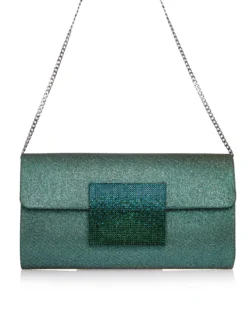 Cauti o Geantă Modernă de zi sau de seară? Comanda pe Mangata.ro Poșetă Menbur Verde Elegantă de Ocazie Cristale DEVAK MANGATA, Livrare Rapidă