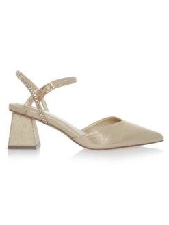 Cauti Sandale cu Cristale Deosebite? Descopera Online Colectia Menbur Sandale Menbur Aurii Elegante Toc Comod LEYA MANGATA