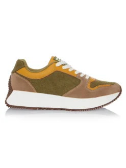Sneakers Menbur Casual Sport Verde Galben MEENA In Trend? Descopera Colectia Mangata.ro, Livrare Rapida, Super Comode, Retur Garantat