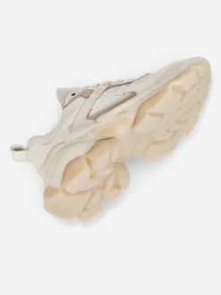 Cauti Sneakers din Piele Naturala Deosebiti? Descopera Online Colectia MANAGATA, Sneakers Bronx Bej Piele Naturală Talpă Înaltă, Livrare Rapida