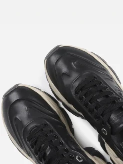Cauti Sneakers din Piele Naturala Deosebiti? Descopera Online Colectia MANAGATA, Sneakers Bronx Negru Piele Naturală Talpă Înaltă, Livrare Rapida