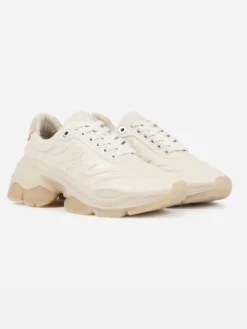 Cauti Sneakers din Piele Naturala Deosebiti? Descopera Online Colectia MANAGATA, Sneakers Bronx Bej Piele Naturală Talpă Înaltă Linn-Y, Livrare Rapida
