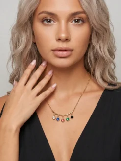 Cauti Bijuterii Speciale? Descopera pe MANGATA Colier Casual Elegant Auriu Modern Cristale Deosebite, Livrare Rapida, Calitate
