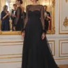 Livrare Rapidă, Cauti o Rochie Lunga Eleganta Speciala? Comanda pe MANGATA.ro | Rochie de Ocazie Lux Neagră Maneca Lunga Nunta Online