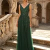 Livrare Rapidă Cauti o Rochie Lunga de Ocazie? Descopera Colectia Noua Rochie de Seara Elegantă Paiete Verzi Nașă Deosebită MANGATA