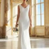 Cauti o Rochie de Mireasa Online? Spune DA intr-o Rochie Sirena Alba Mangata Rochie de Mireasa Online Decolteu Cununie IEFTINE Paiete