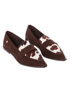 Cauti Mocasini din Piele Naturala Deosebiti? Descopera Online Colectia MANAGATA, Mocasini Top3 Mao Piele Naturală Întoarsă Imprimeu, Livrare Rapida