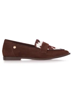 Cauti Mocasini din Piele Naturala Deosebiti? Descopera Online Colectia MANAGATA, Mocasini Top3 Mao Piele Naturală Întoarsă Imprimeu, Livrare Rapida