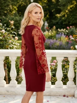 Cauti o Rochie Midi de Ocazie cu Maneca? Descopera Colectia Mangata Rochie Eleganta Maneca Lunga ROCHII Midi Dantela Deosebite Couture