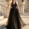 Cauti o Rochie Lunga de Ocazie Deosebita? Descopera Colectia Noua Rochie Lunga Eleganta Ocazie Neagră Nașă Decolteu MANGATA