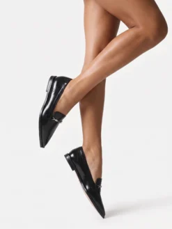 Cauti Pantofi din Piele Naturala Deosebiti? Descopera Online Colectia MANAGATA, Pantofi Bronx Loafers Negri Piele Naturală Laur-Ynn, Livrare Rapida