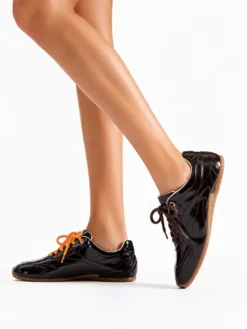 Cauti Sneakers din Piele Naturala Deosebiti? Descopera Online Colectia MANAGATA, Sneakers Bronx Maro Piele Naturală Șireturi Două Tipuri Myr-aa